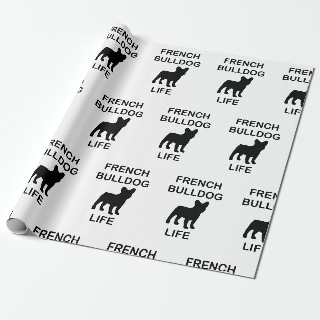 Bulldogge Geschenkpapier (Ungerollt)