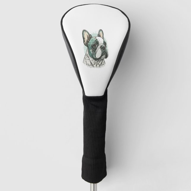 Bulldogge Golf Headcover (Vorderseite)