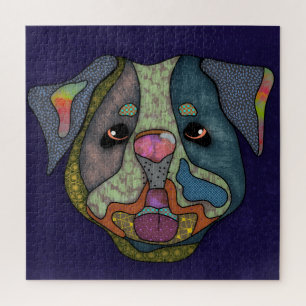 Bulldogge Hundegesicht Jigsaw Puzzle