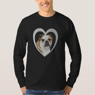 Bulldogge Hundeherz  Bull Dogge Bulldogge  2 T-Shirt
