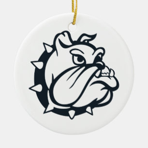 Bulldogge Keramik Ornament