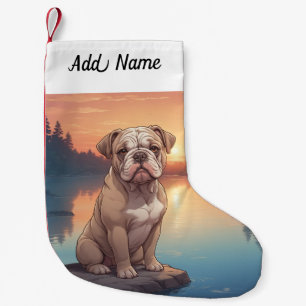 Bulldogge Kleiner Weihnachtsstrumpf