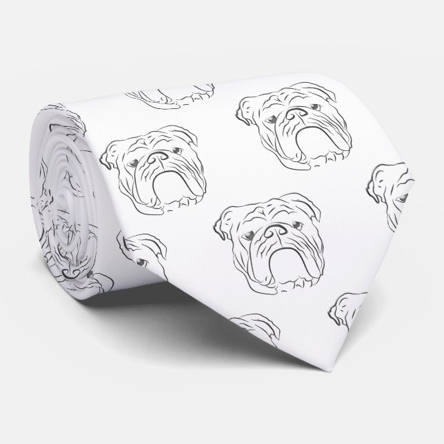 Bulldogge  krawatte (Gerollt)