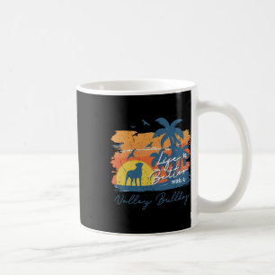 Bulldogge Leben besser Vintag Sonnenuntergang Kaffeetasse