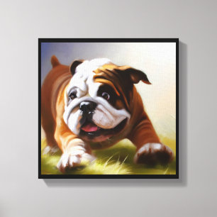Bulldogge Leinwanddruck
