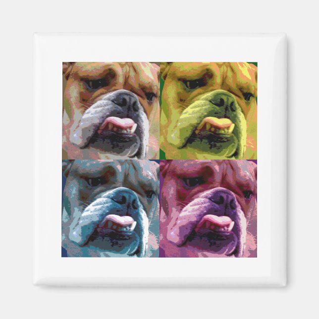 Bulldogge Magnet (Vorne)