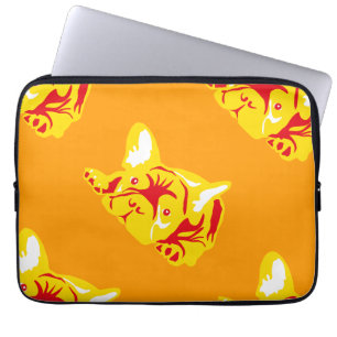 Bulldogge Muster Laptopschutzhülle