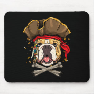 Bulldogge Pirat Jolly Roger Kreuzbeine Hunde Liebh Mousepad