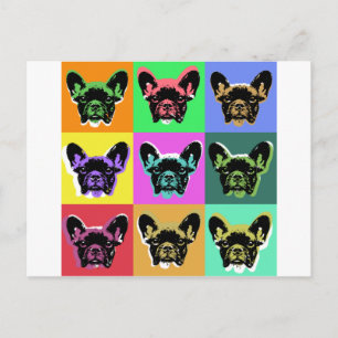 Bulldogge Postkarte