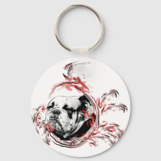 Bulldogge Schlüsselanhänger