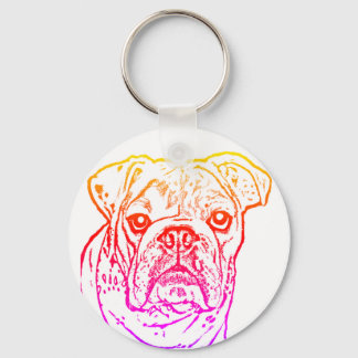 Bulldogge-Schlüsselanhänger Schlüsselanhänger