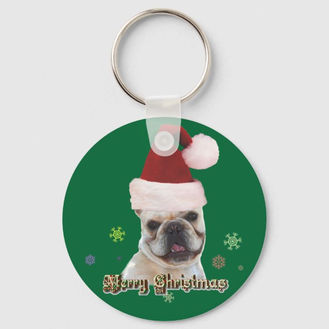 Bulldogge-Schlüsselanhänger Schlüsselanhänger (Vorderseite)