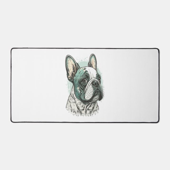 Bulldogge Schreibtischunterlage (Vorderseite)