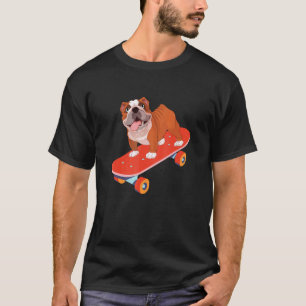 Bulldogge Skateboard Bully Skateboard T-Shirt