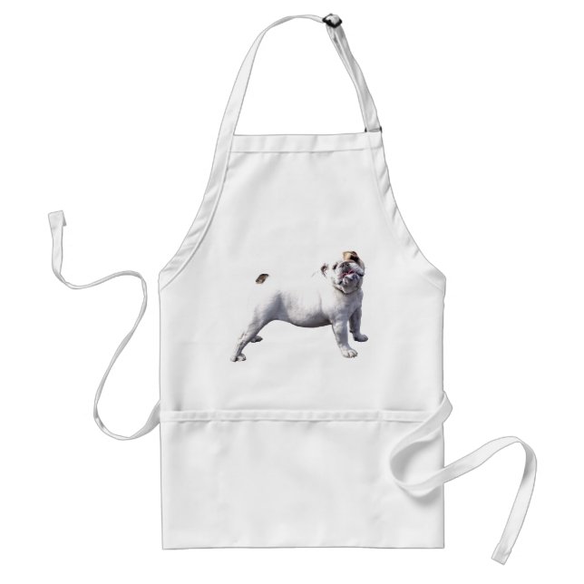 Bulldogge steht stolz schürze (Vorne)