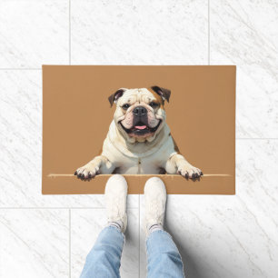 Bulldogge Türmatte Kunst