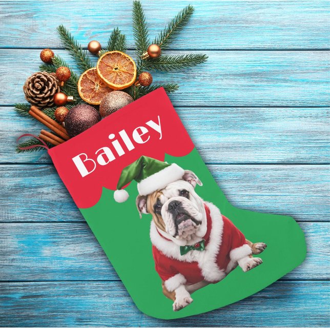Bulldogge Weihnachtshunde Weihnachtsgeschenk Kleiner Weihnachtsstrumpf (Von Creator hochgeladen)