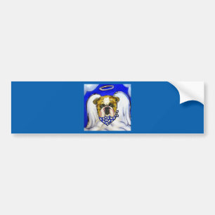 Bulldoggen-Engel Autoaufkleber