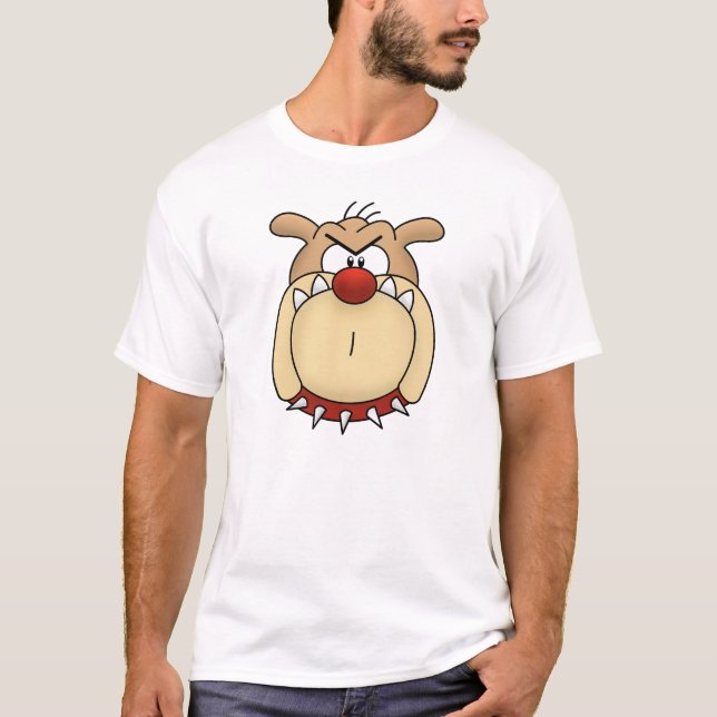 Bulldoggen-grundlegender T - Shirt (Vorderseite)