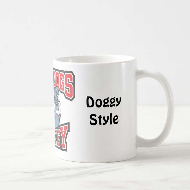 Bulldoggen-Hockey-Kaffee-Tasse Kaffeetasse (Rechts)