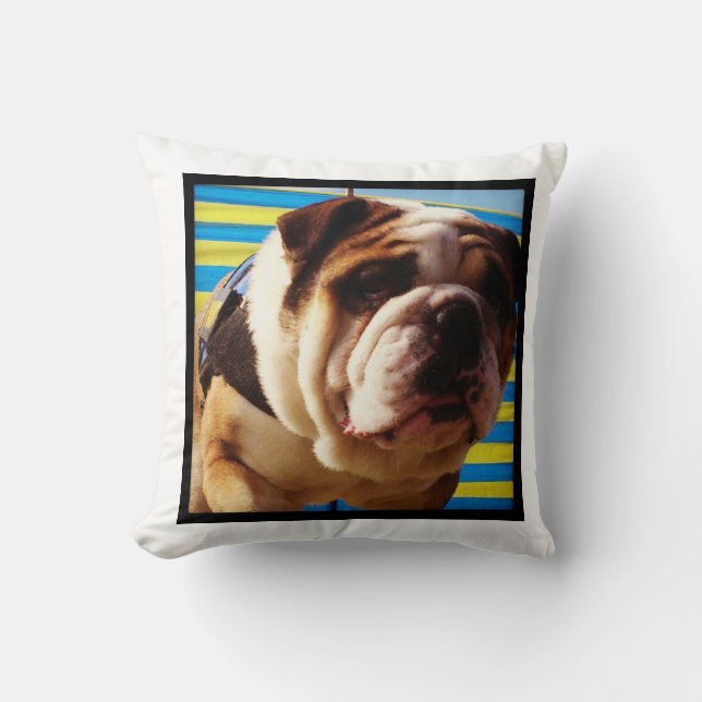 Bulldoggen-Kissen Kissen (Vorderseite)