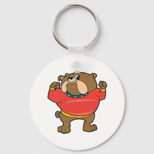 Bulldoggen-Maskottchen Schlüsselanhänger
