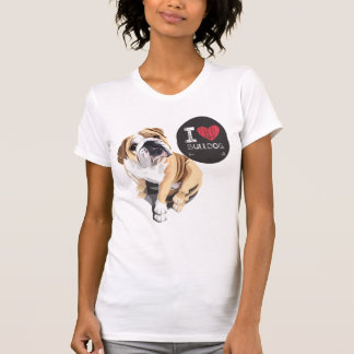 Bulldoggen-Shirt der Liebe I T-Shirt