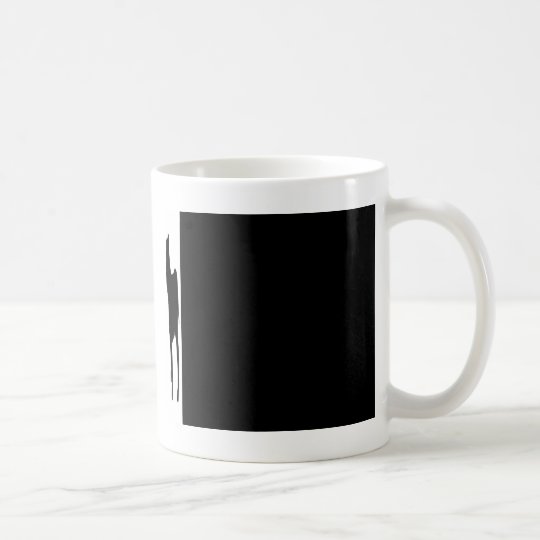 Bulldoggen-Silhouette Kaffeetasse
