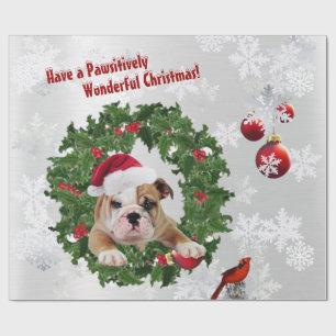 Bulldoggen-Welpe Pawsitively wunderbare Version Geschenkpapier