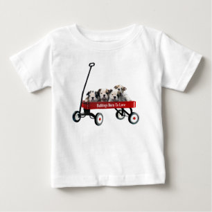 Bulldoggen-Welpen im Baby T-shirt