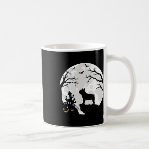 Bulldoghund im Mond Halloween Kostüm Männer Frauen Kaffeetasse