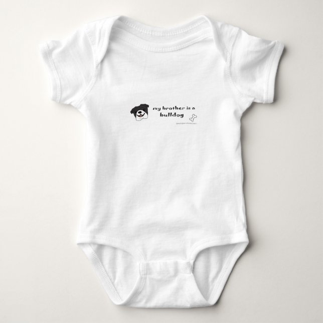 Bulldogin Baby Strampler (Vorderseite)