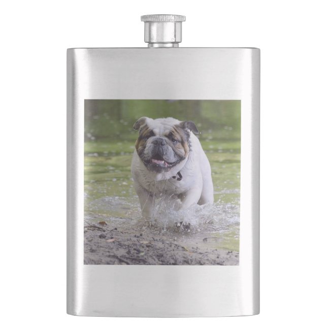 Bulldogin Flachmann (Vorderseite)