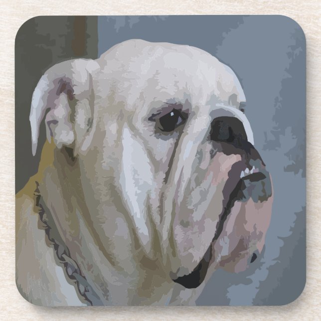 Bulldogin Getränkeuntersetzer (Vorderseite)