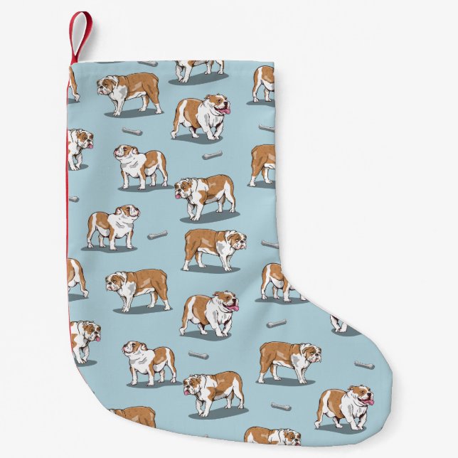 Bulldogin Kleiner Weihnachtsstrumpf (Vorderseite)