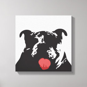 Bulldogin Leinwanddruck