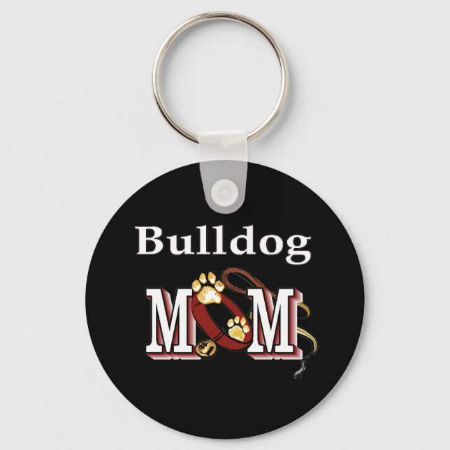 Bulldogin Mama Schlüsselanhänger (Vorderseite)