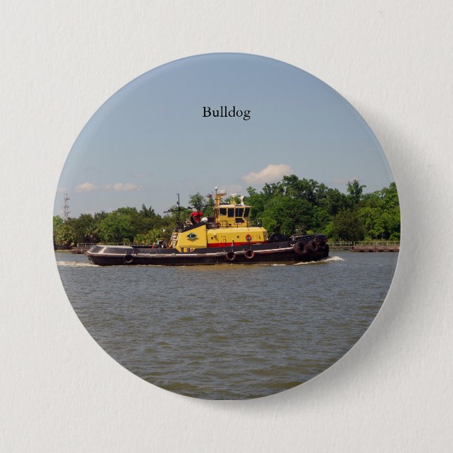Bulldogknopf Button (Vorderseite)