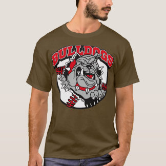 Bulldogs Baseball Design T-Shirt