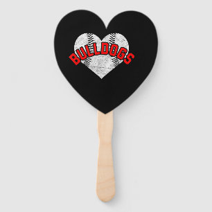 Bulldogs Baseball Softball High School Team Mascot Fächer