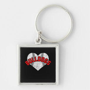 Bulldogs Baseball Softball High School Team Mascot Schlüsselanhänger