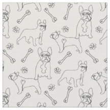 Bulldogs Black and White Line Art