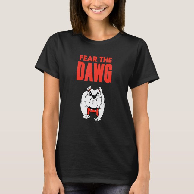 Bulldogs fürchten das Dawg Georgia T-Shirt (Vorderseite)