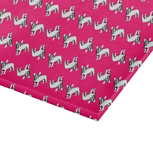 Bulldogs Glasboard Schneidebrett (Ecke)