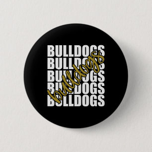 Bulldogs Gold School Sportfans Button