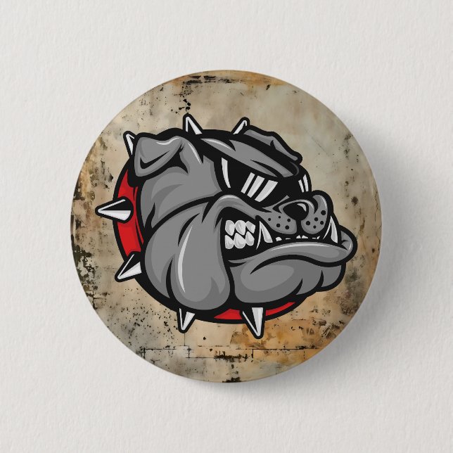Bulldogs Mascot Button (Vorderseite)