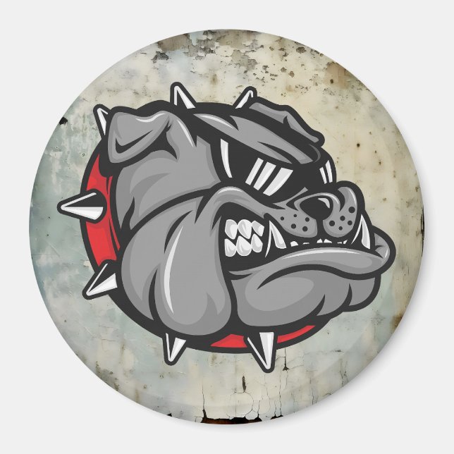 Bulldogs Mascot Magnet (Vorne)