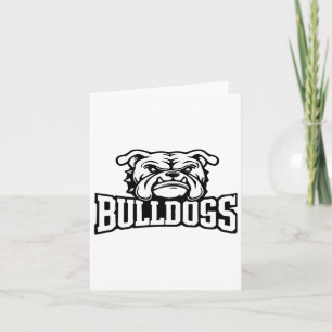 Bulldogs Mascot zurück zum Schulteam Spirit Karte