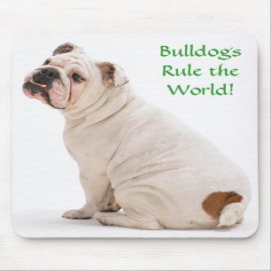 Bulldogs regieren die Welt-Mousepad Mousepad