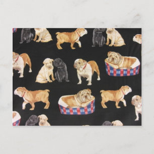 Bulldogs & Shar Peis Postkarte